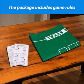 GSE poker hands ranking guide on mat supports decision making.