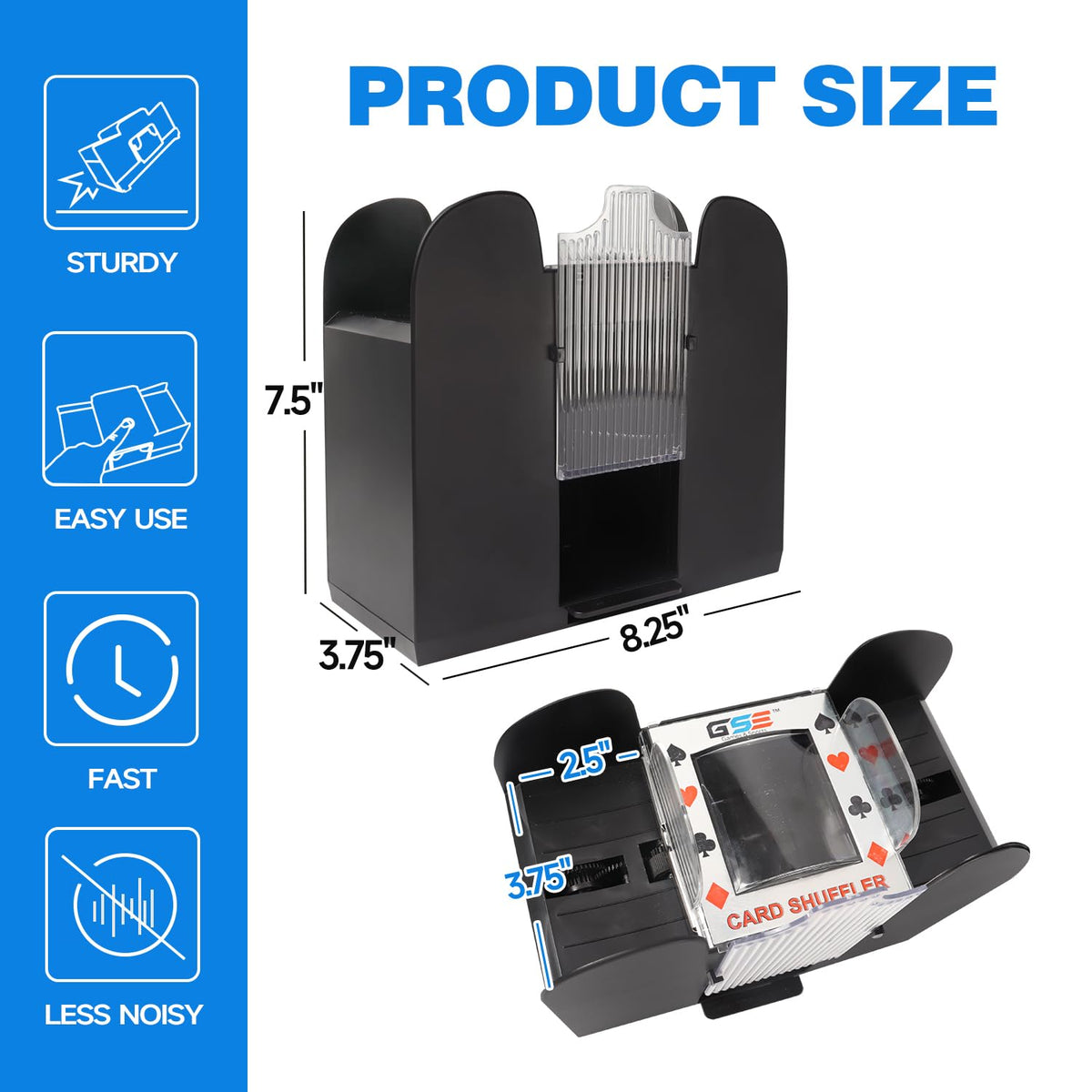GSE Shuffler top controls for one-button shuffling.
