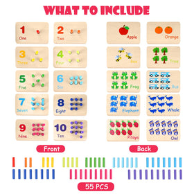 Gserin counting board enabling addition and subtraction through peg placement