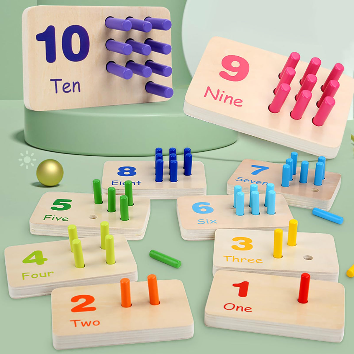 Gserin peg board for kids' engaging numeracy play and exploration