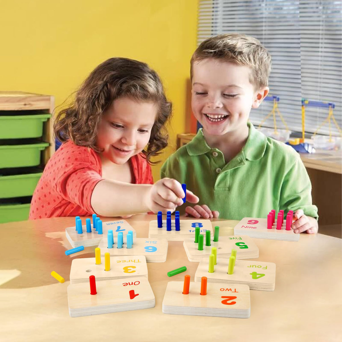 Gserin wooden toy includes a storage bag for travel and on-the-go learning