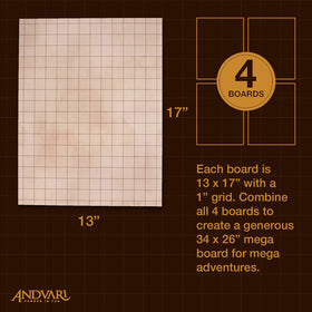 GSM Brands dry-erase surface battle boards 17x13 inches for quick map updates.