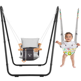 G TALECO GEAR 2-in-1 baby bouncer jumper in action, supporting gentle playtime.