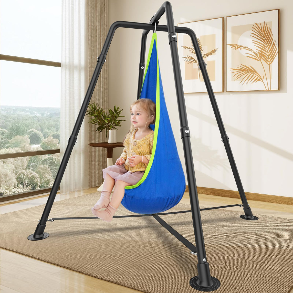 G TALECO GEAR wide 59.8-inch base creates safer play space