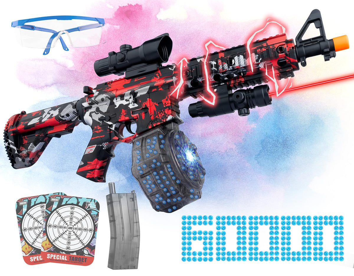 GTSHOMO Large Gel Splat Blaster in Red for outdoor play and quick action