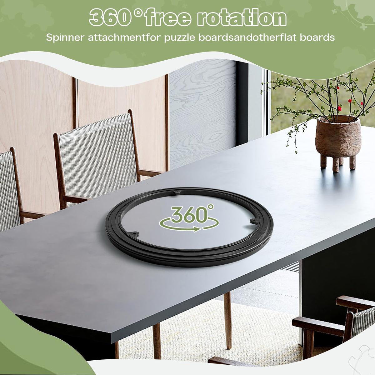 Gtyasm easy-clean puzzle surface keeps workspace tidy during use
