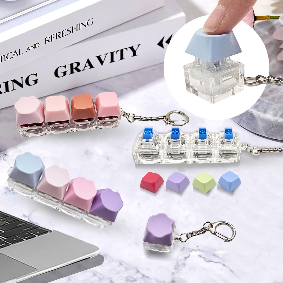 Gtzzot three single-key clickers offer varied tactile feedback.