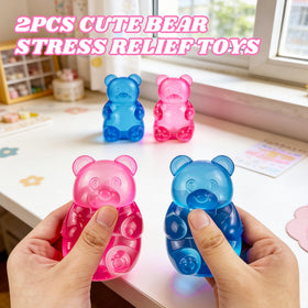 Gucbbaui sugar squishy gummy bear blue design offers sensory fun.