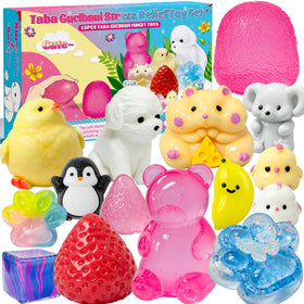Gucbbaui taba squishy kit strawberry squishy for sensory play and stress relief.