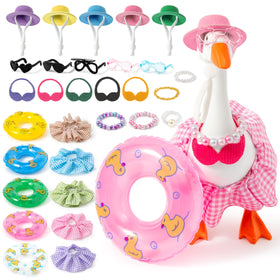 GudaAphrmix desk goose outfits collection spread for playful tabletop decor