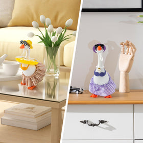 GudaAphrmix desk goose outfits inflatable rings evoke summery vibes
