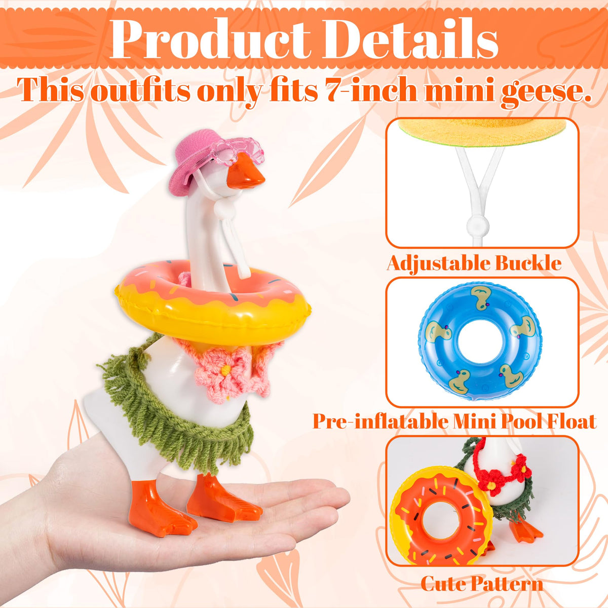 GudaAphrmix flower bikini tops add soft texture to small figurines.