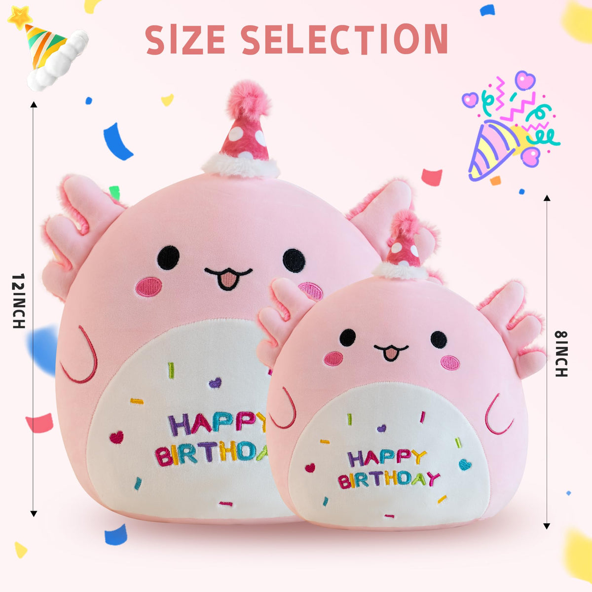 Gudisi Axolotl Plush as bedside decor in kids rooms
