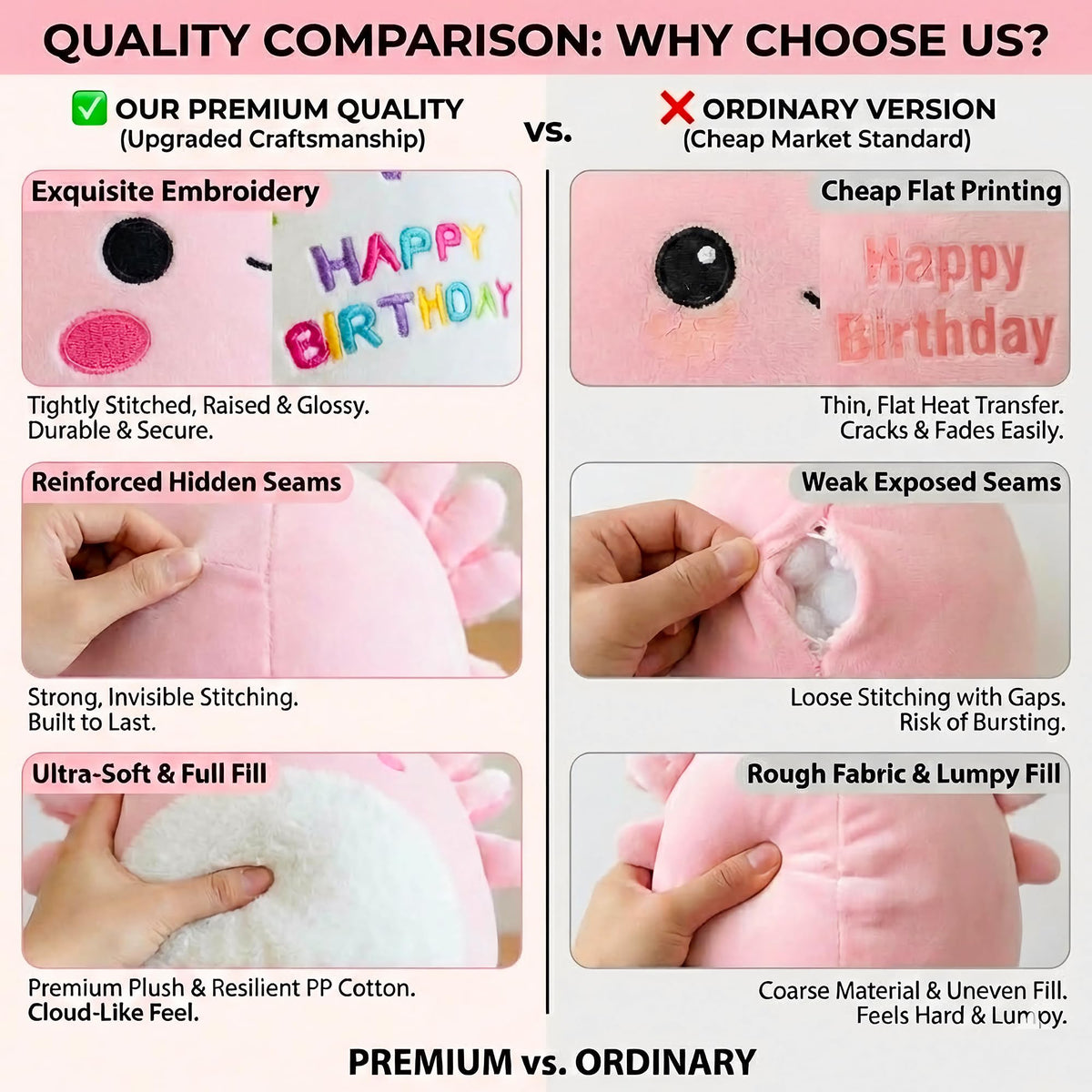 Gudisi axolotl plush crown hat detail adds playful charm for celebrations