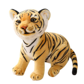 Gudves Tigers plush toy close-up face detail for lifelike expression.