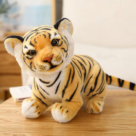 Gudves Tigers plush toy shows stripe pattern for authentic tiger look.