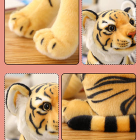 Gudves Tigers plush toy sturdy body supports squeezes and cuddles.