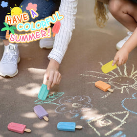 Gueevin pastel chalk colors for bright sidewalk designs