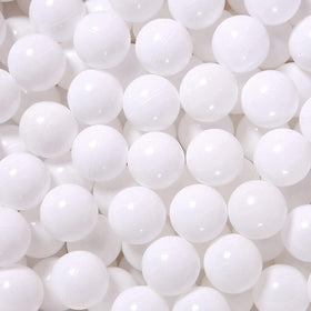 GUESVOT ball pit balls in white 2.2 inch size, safe and colorful for kids.