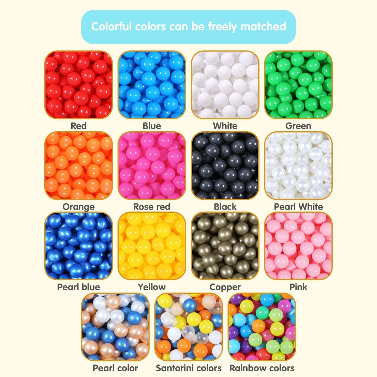GUESVOT 2.2-inch balls suitable for ages 1 and up