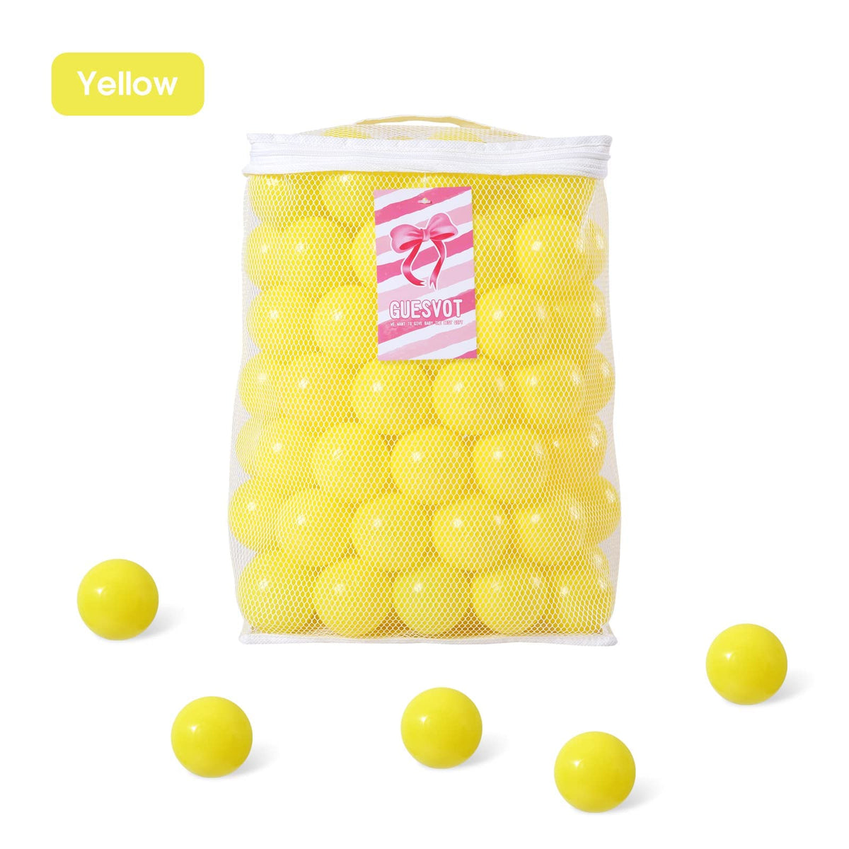 GUESVOT bright colored balls ready for color counting and playtime