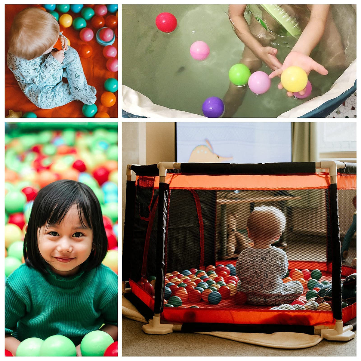 GUESVOT balls filling a play tent for imaginative fun