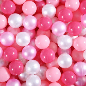 GUESVOT pink ball pit ball for toddlers, bright and safe.