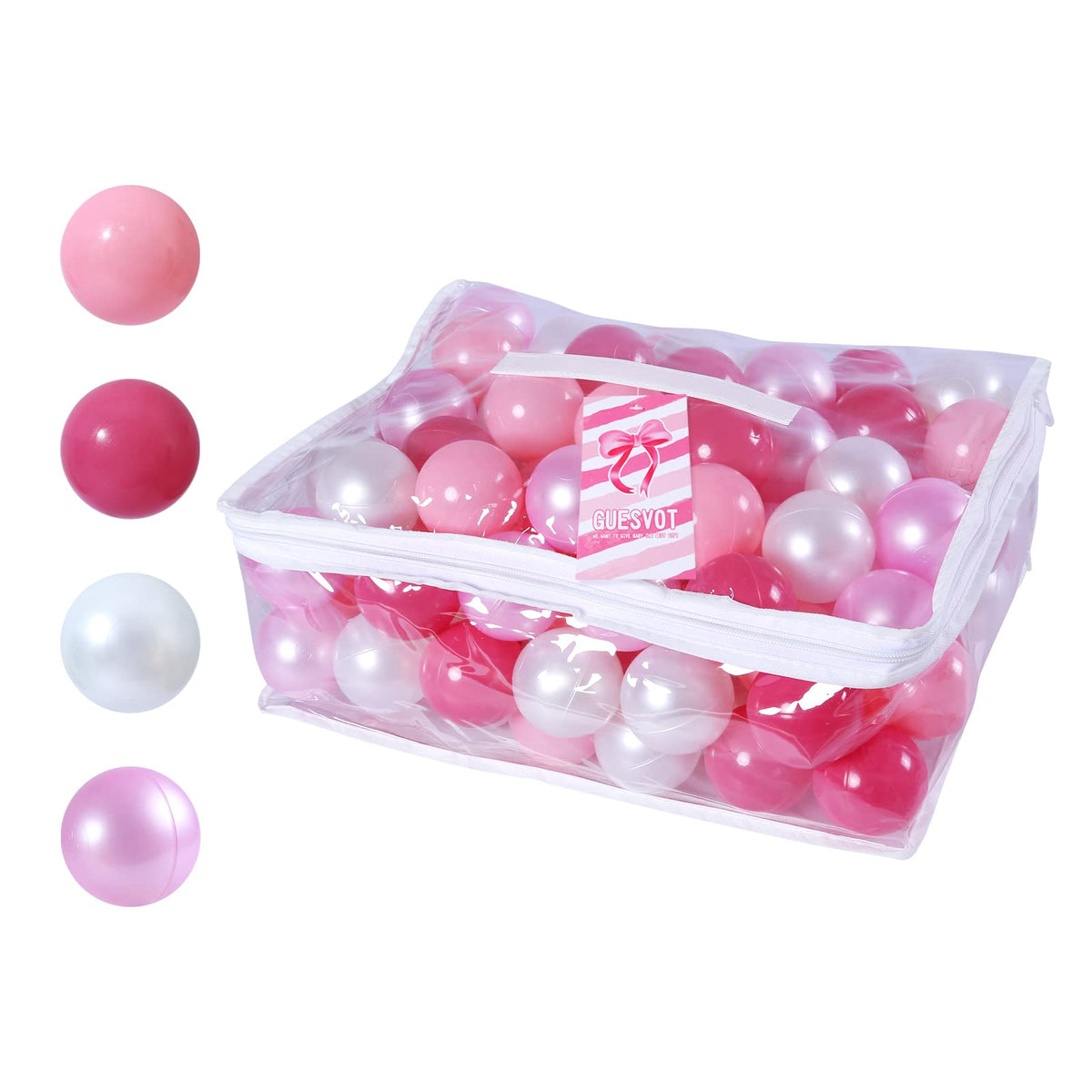 GUESVOT red ball pit ball, highly visible in play areas.