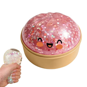 GueYi Glitter Dumpling steamer box showcases playful packaging for gifting and display.