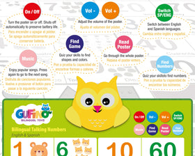 GUFINO wall-mount or floor-play chart is versatile for small spaces and active play.