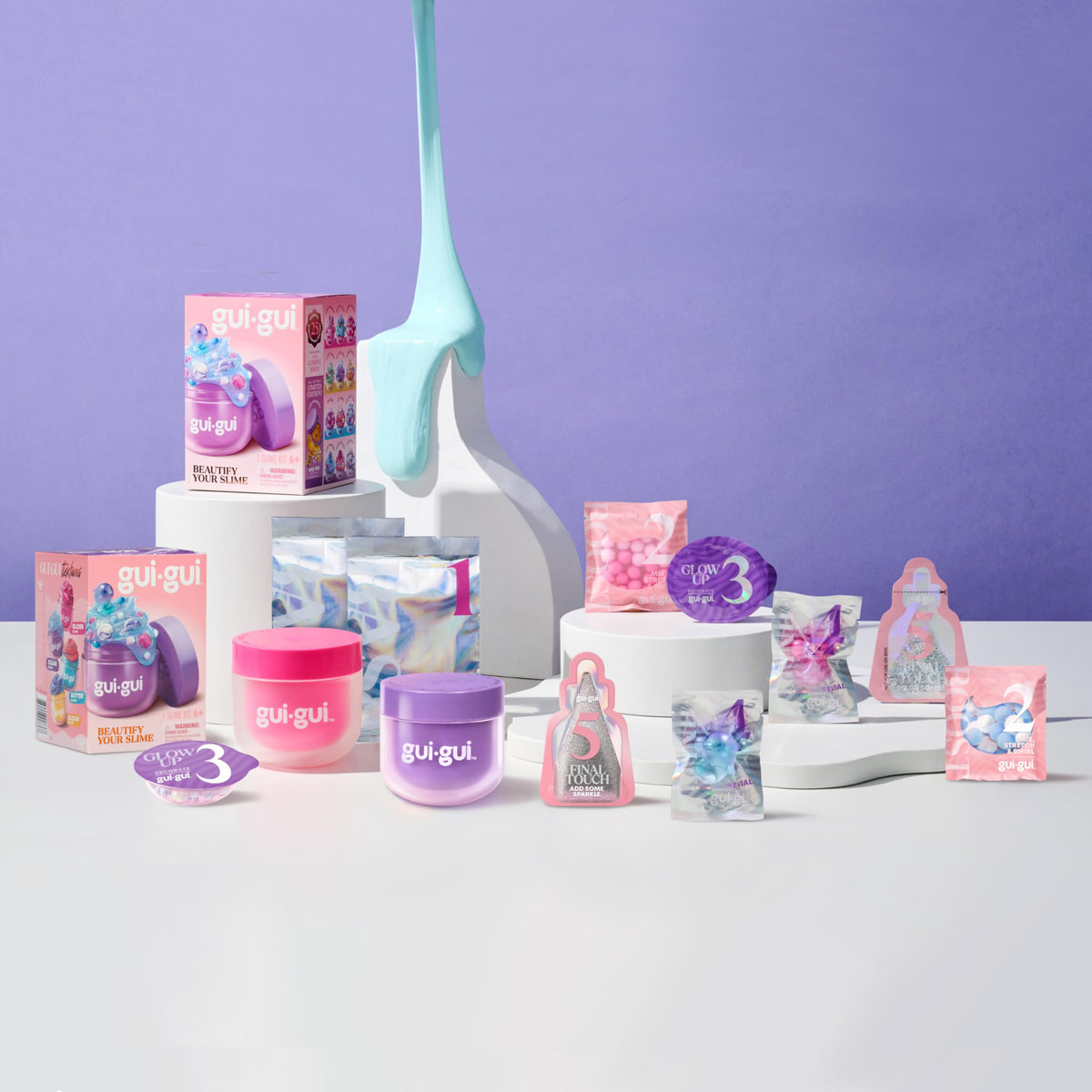 Gui Gui Slime Kit Scented Booster boosts fragrance for a more immersive scent story.