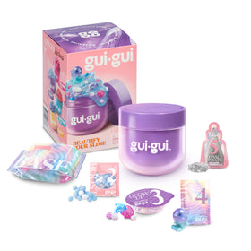 Gui Gui Slime Kit Sparkle Finishing Touch adds glittery shine and charm.