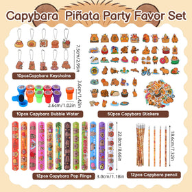 Guiqulai Capybara pencils pack—colorful stationery for party favors and crafts.