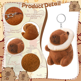 Guiqulai capybara plush keychain gift box presentation for gifts