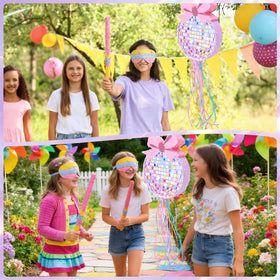 Guiqulai Halloween disco pinata decor adds sparkle to events