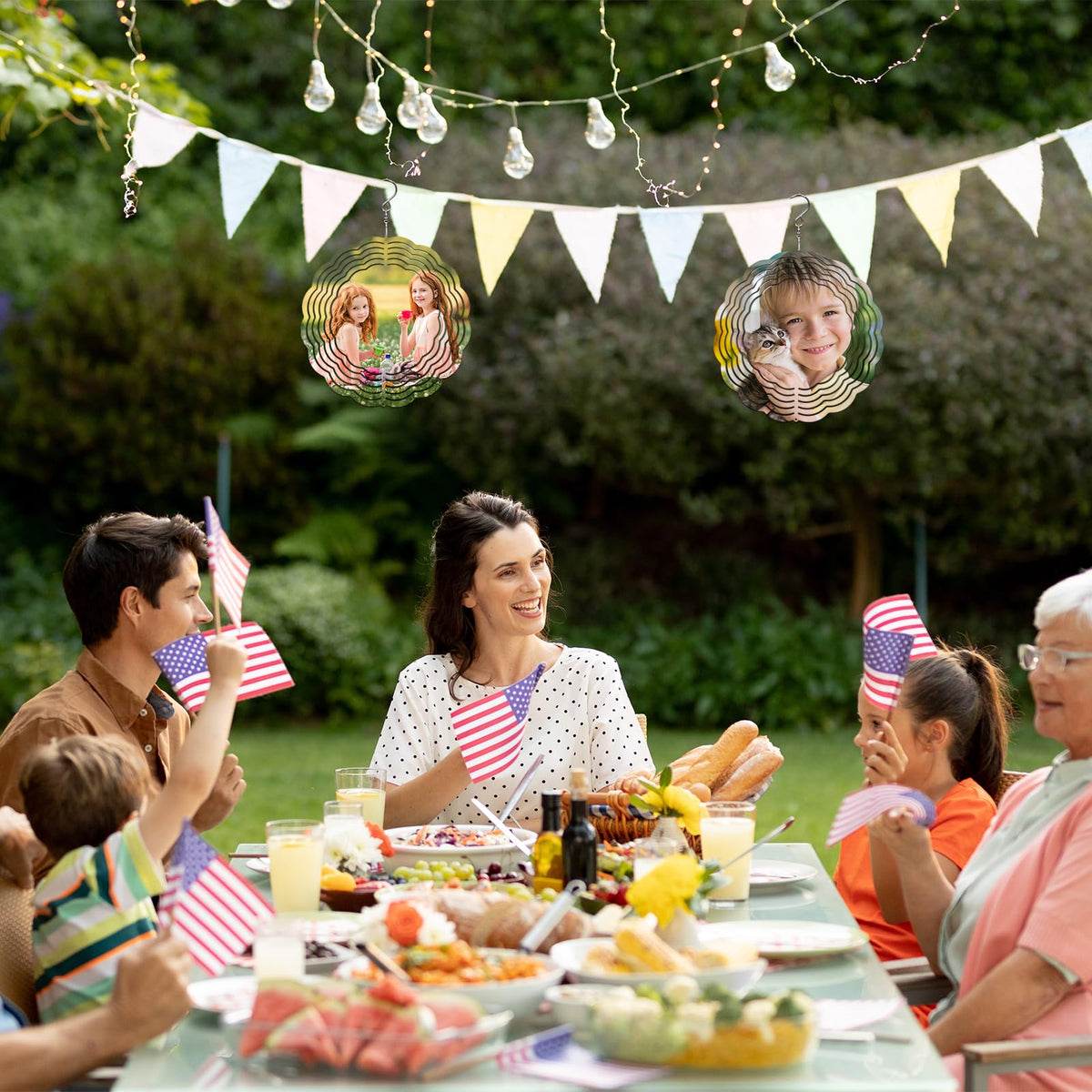 Guiqulai hanging wind spinner blank offering easy sublimation for vibrant accents.