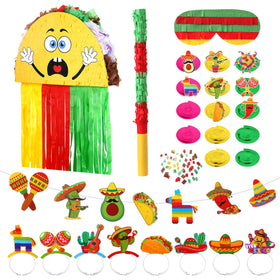 Guiqulai Taco Pinata Party Set centerpiece for festive Cinco de Mayo celebrations.