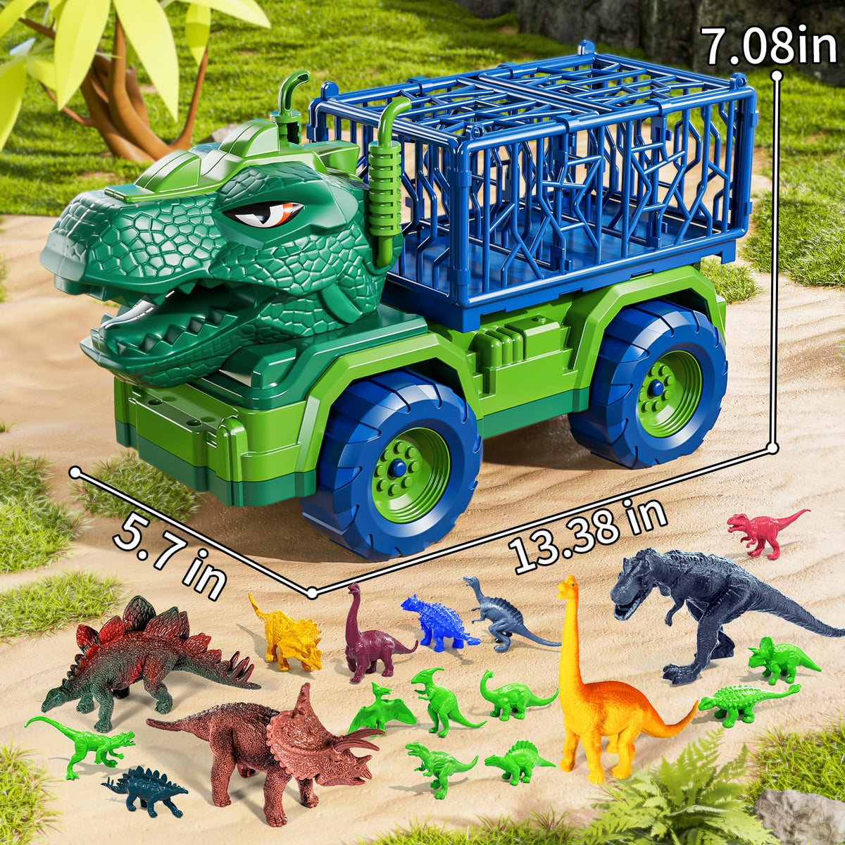 Guminnara 8 small dinosaurs boost fine motor skill through sorting and play.