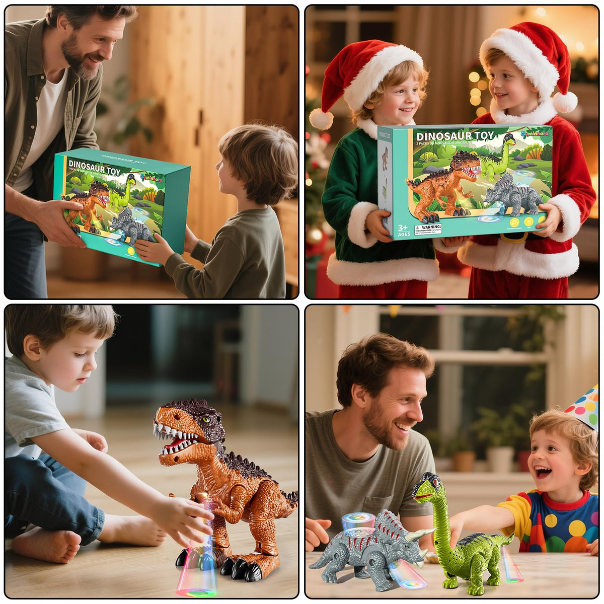 Guminnara Kids playing together with dinosaurs fosters sharing and role-play