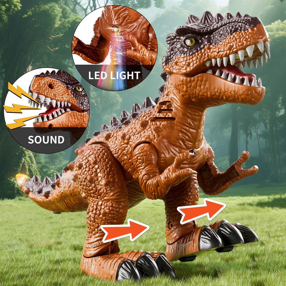 Guminnara Triceratops walking toy supports pretend adventures indoors or outdoors