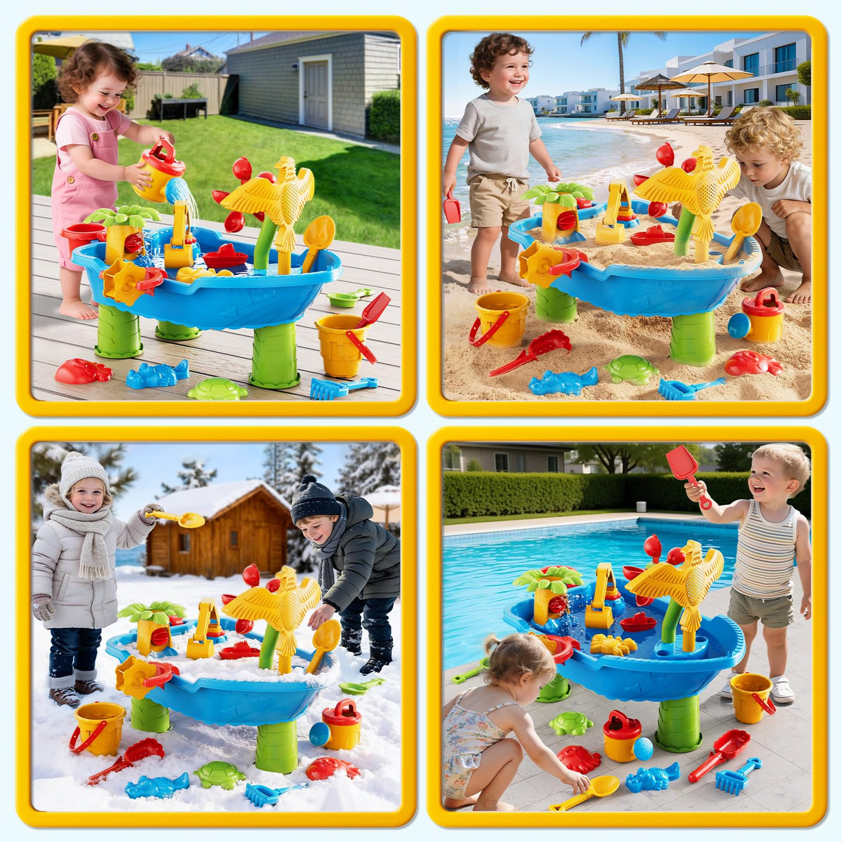 Guminnara drainage holes simplify cleaning after playtime.