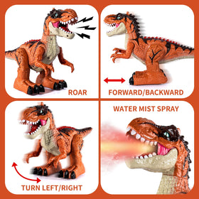 Guminnara RC Dino T-Rex LED mouth lights up nighttime play.