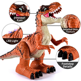 Guminnara RC Dino T-Rex USB charging keeps playtime ready.