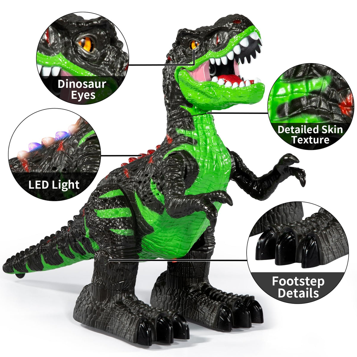 Guminnara RC dinosaur water spray during action scenes