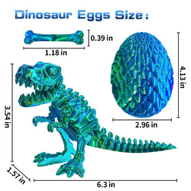 Guminnara realistic bone decorations on the T-Rex encourage imaginative dinosaur discovery