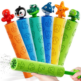 Guminnara shark-handle foam water gun for immersive outdoor fun.