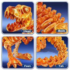Guminnara transformable dinosaur features hinged joints for posing and storytelling