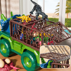 Guminnara Triceratops includes 18 dinosaur figures for imaginative adventures.