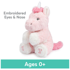 GUND Alora unicorn performing clapping motion encourages interactive play and giggles.