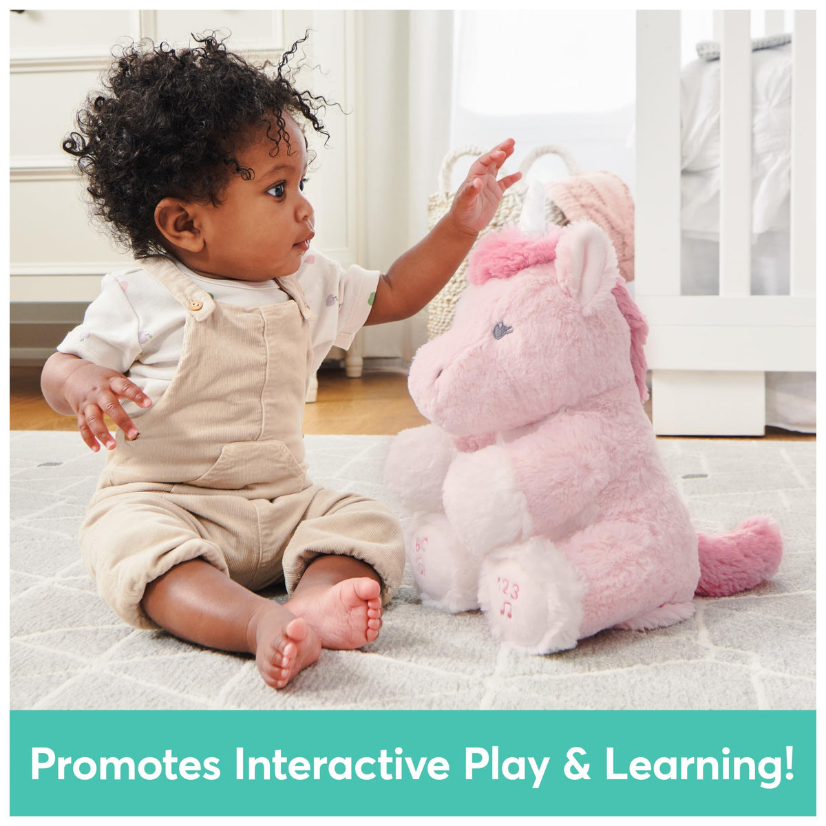 GUND Alora embroidery details enhance charm and visual focus during playtime.